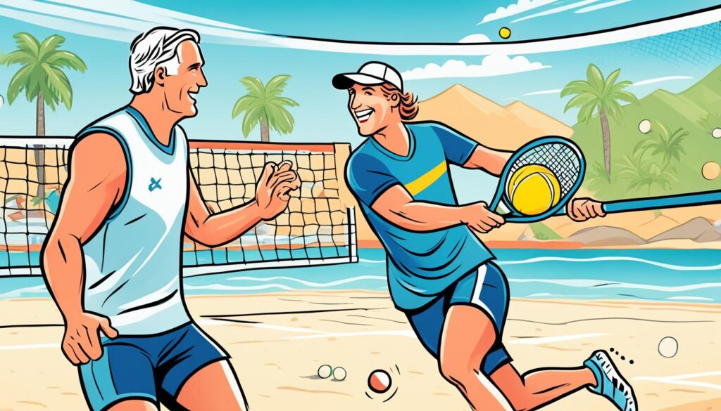 benefícios de ter um instrutor de beach tennis