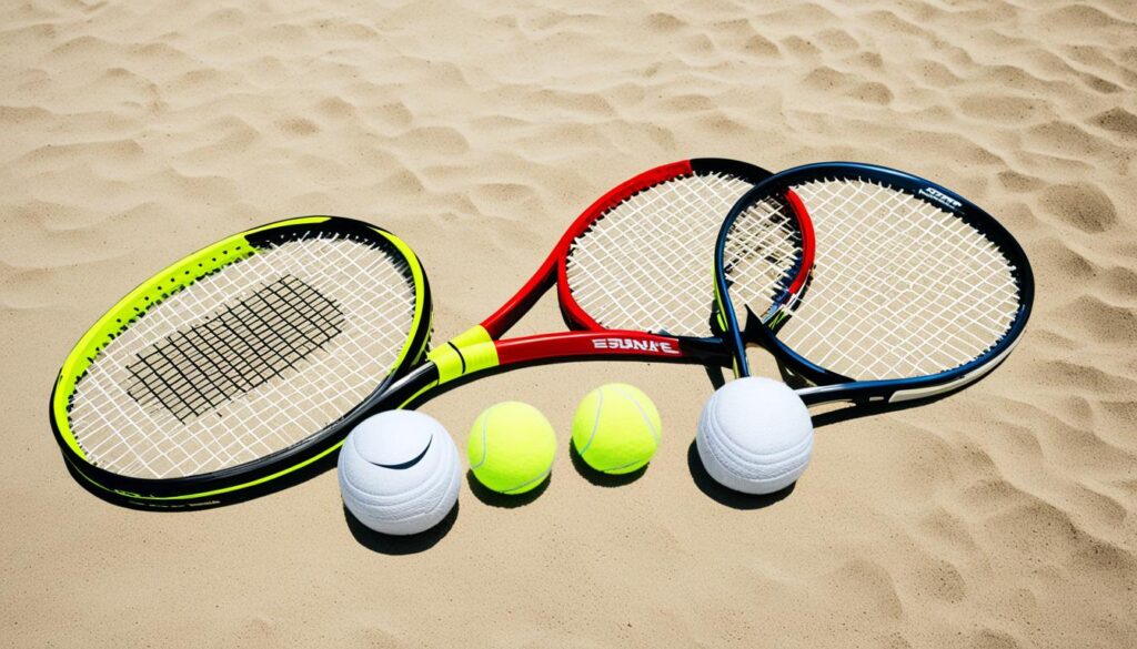 Comparativo entre raquetes e bolas de tênis e Beach Tennis