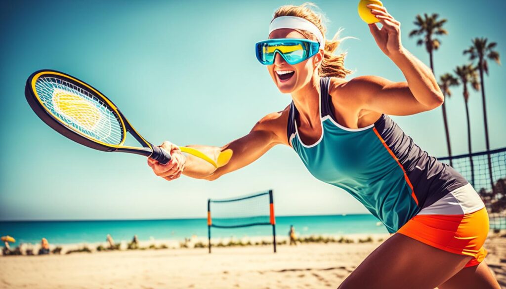 óculos para beach tennis